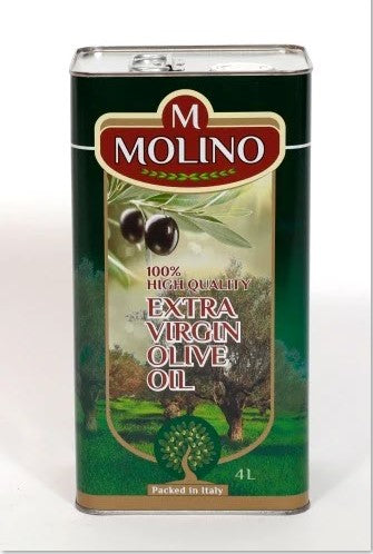 Extra Virgin Olive Oil MOLINO 4L Tin – Di Leo Foods/Inalca Food