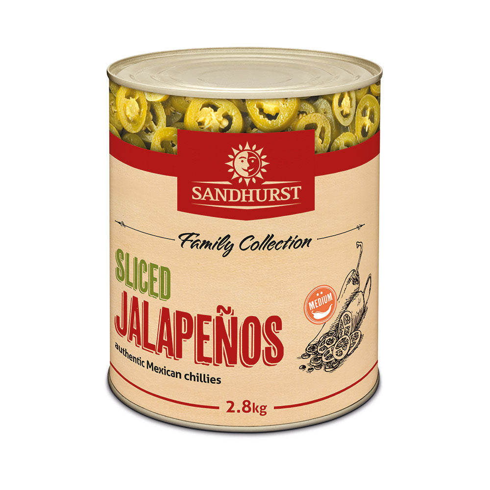 Jalapeno Peppers Hot Sliced Sandhurst A10