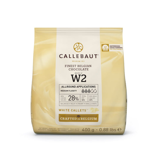 Callebaut white couverture callets 28% 400g