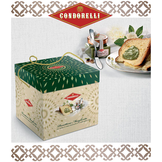 Panettone Pistachio 750g + 150g Pistachio Cream Jar Gift Box